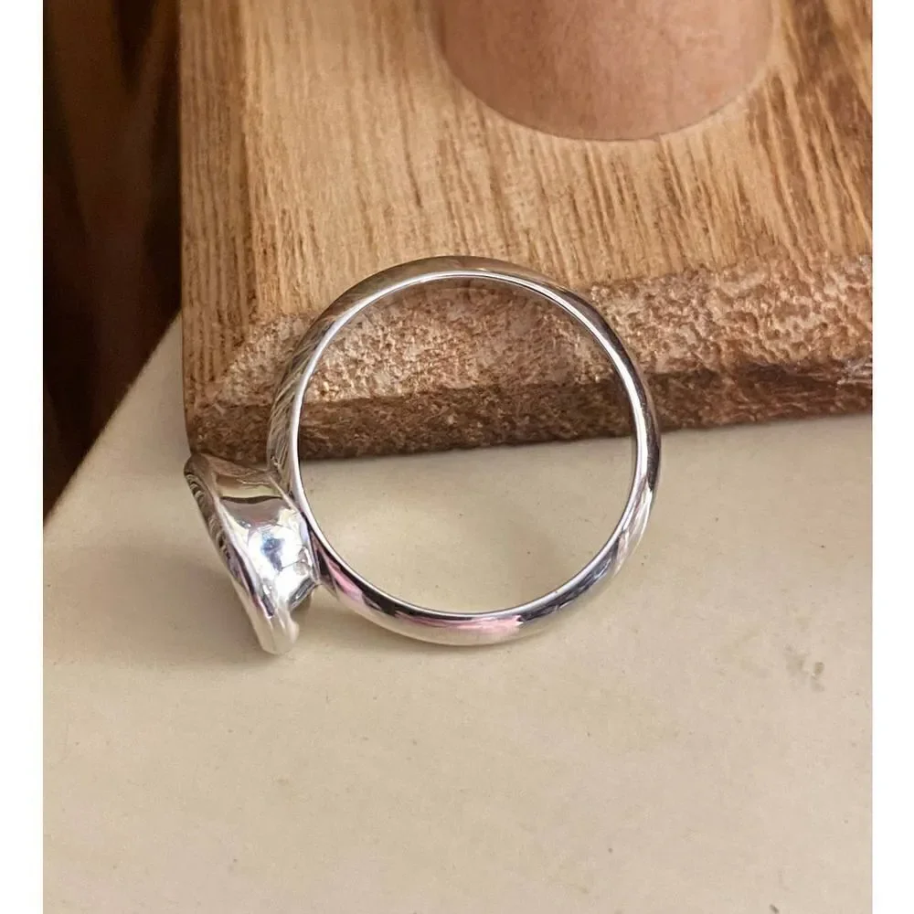 Brass and Rhodium Plated AAA Clear CZ Silver Ring Size 6,7,8,9